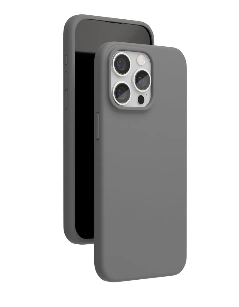 На фото изображено Чехол защитный VLP Aster Case с MagSafe для iPhone 15 Pro Max, серый