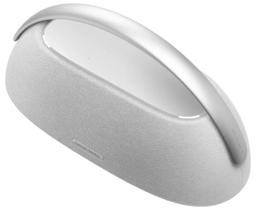На фото изображено Колонка портативная Harman Kardon Go + Play Mini 3, серый