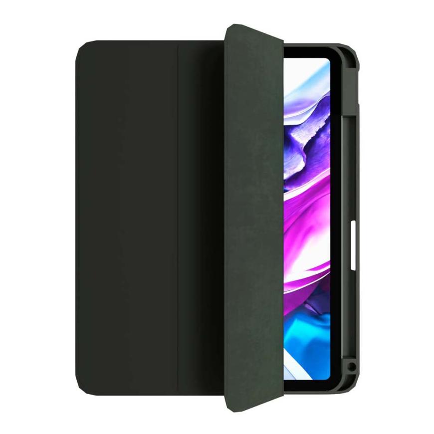На фото изображено Защитный чехол VLP Split Folio для Apple iPad Air 11 (M2), зелёный