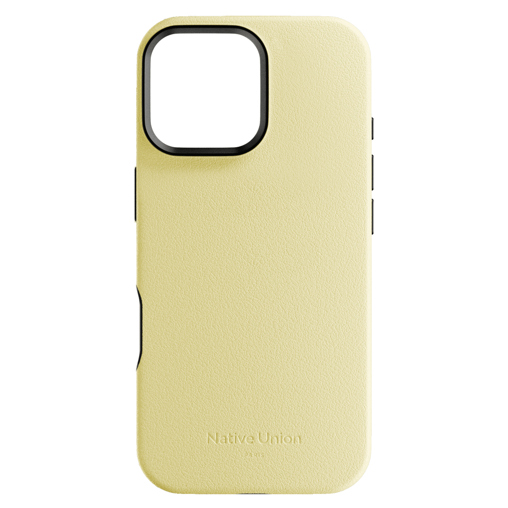 На фото изображено Чехол Native Union Active Case MagSafe для iPhone 16 Pro Max, лимон