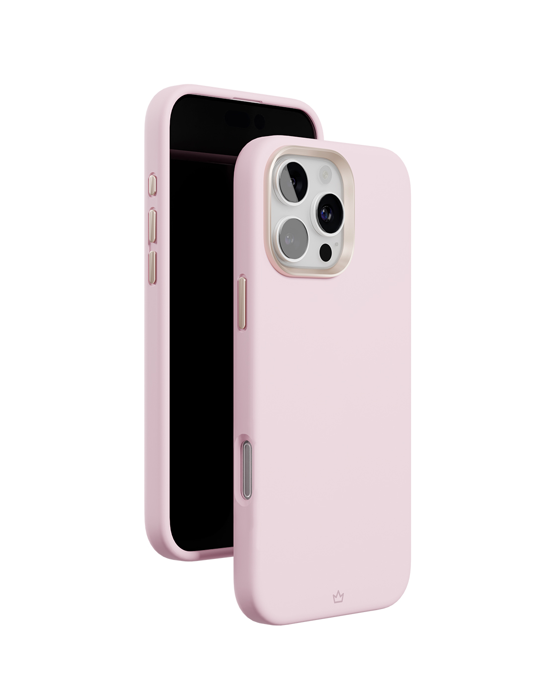 На фото изображено Чехол защитный VLP Aster Pro Case с MagSafe для iPhone 16 Pro Max, розовый