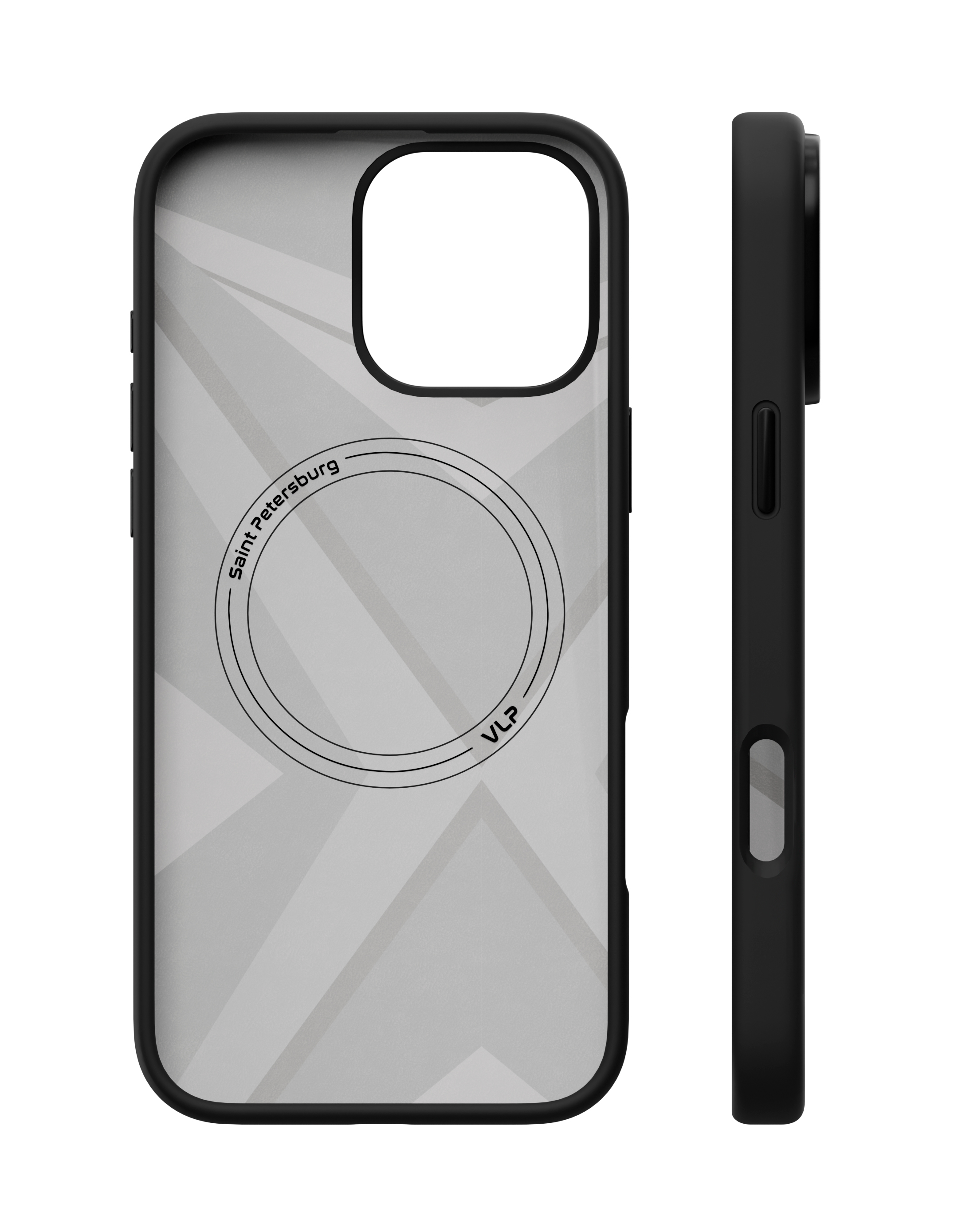 На фото изображено Чехол защитный VLP Aster Pro Case с MagSafe для iPhone 16 Pro Max, черный