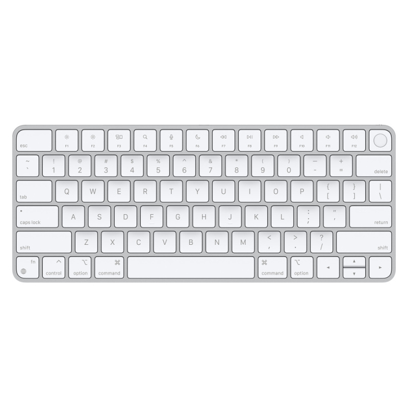 На фото изображено Клавиатура Apple Magic Keyboard с Touch ID для Mac, белый