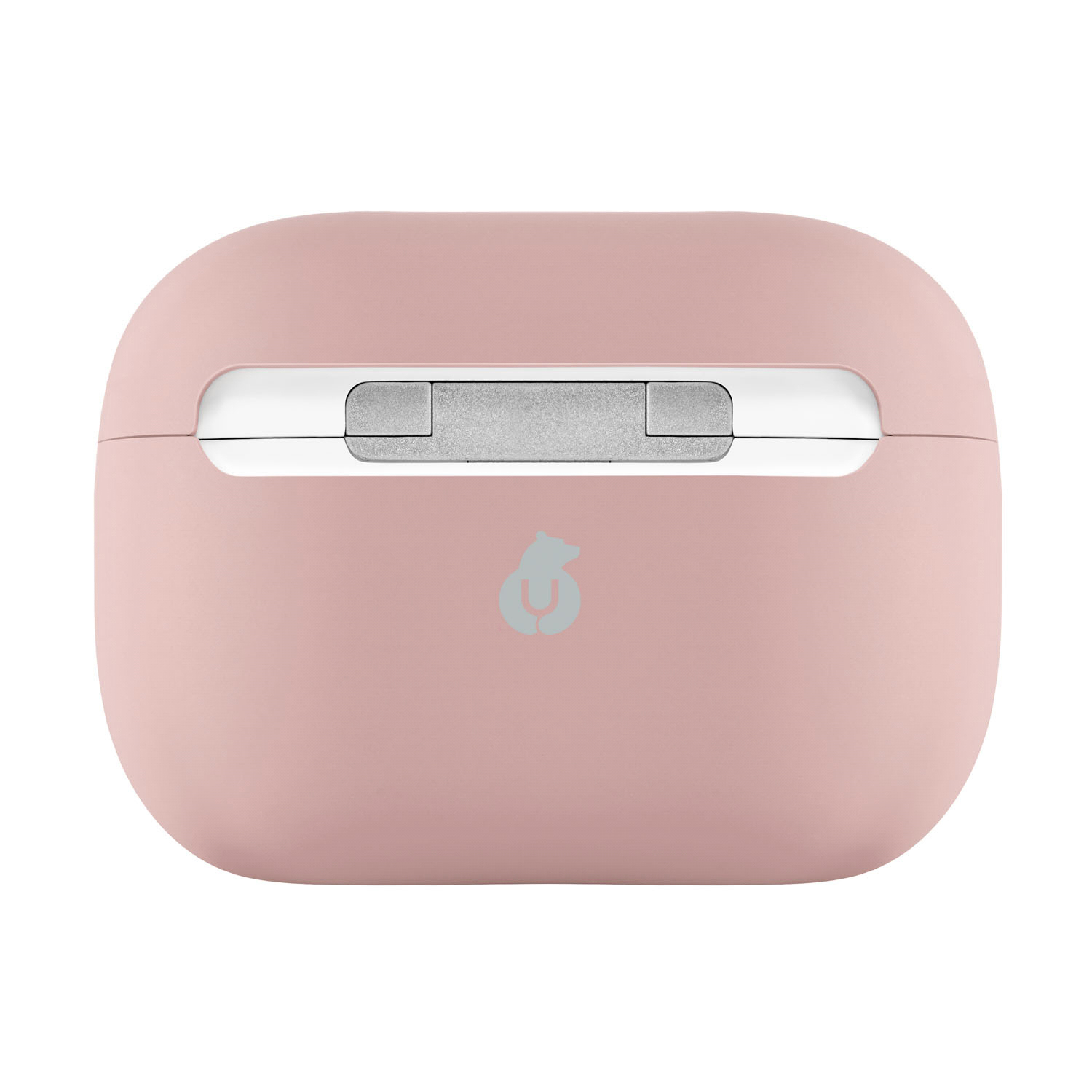 На фото изображено Защитный чехол uBear AirPods Pro 2 Touch Pro Silicone Case, розовый