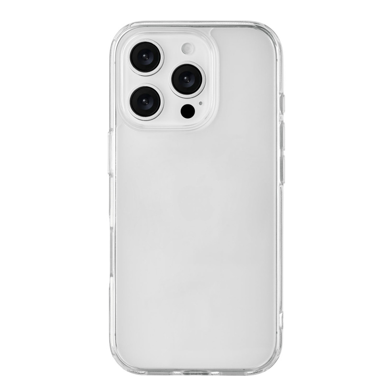 Фото Чехол защитный uBear Real Case для iPhone 16 Pro, усиленный, прозрачный На фото изображено Чехол защитный uBear Real Case для iPhone 16 Pro, усиленный, прозрачный