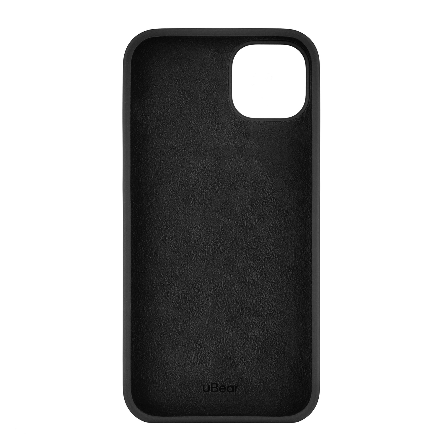 На фото изображено Чехол защитный uBear Touch Case для iPhone 14 Plus, силикон, софт-тач, чёрный