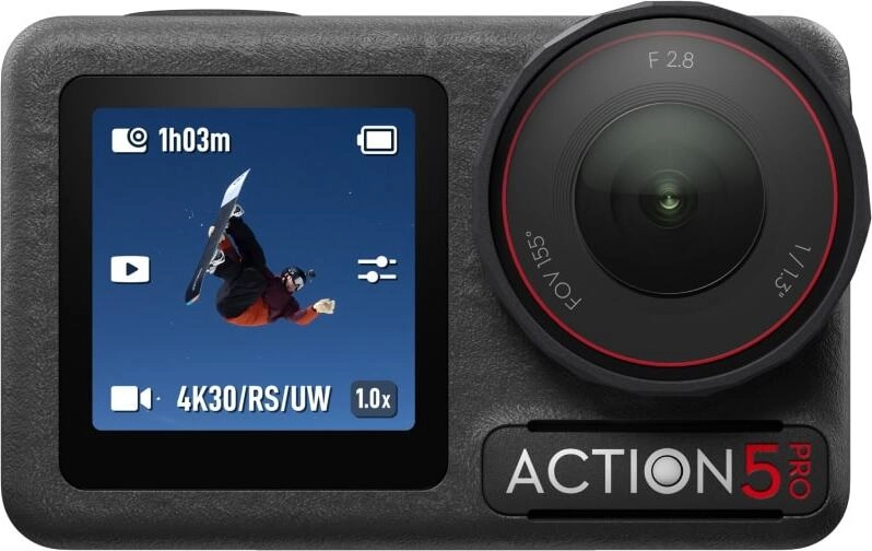 На фото изображено Экшн-камера DJI Osmo Action 5 Pro Adventure Combo