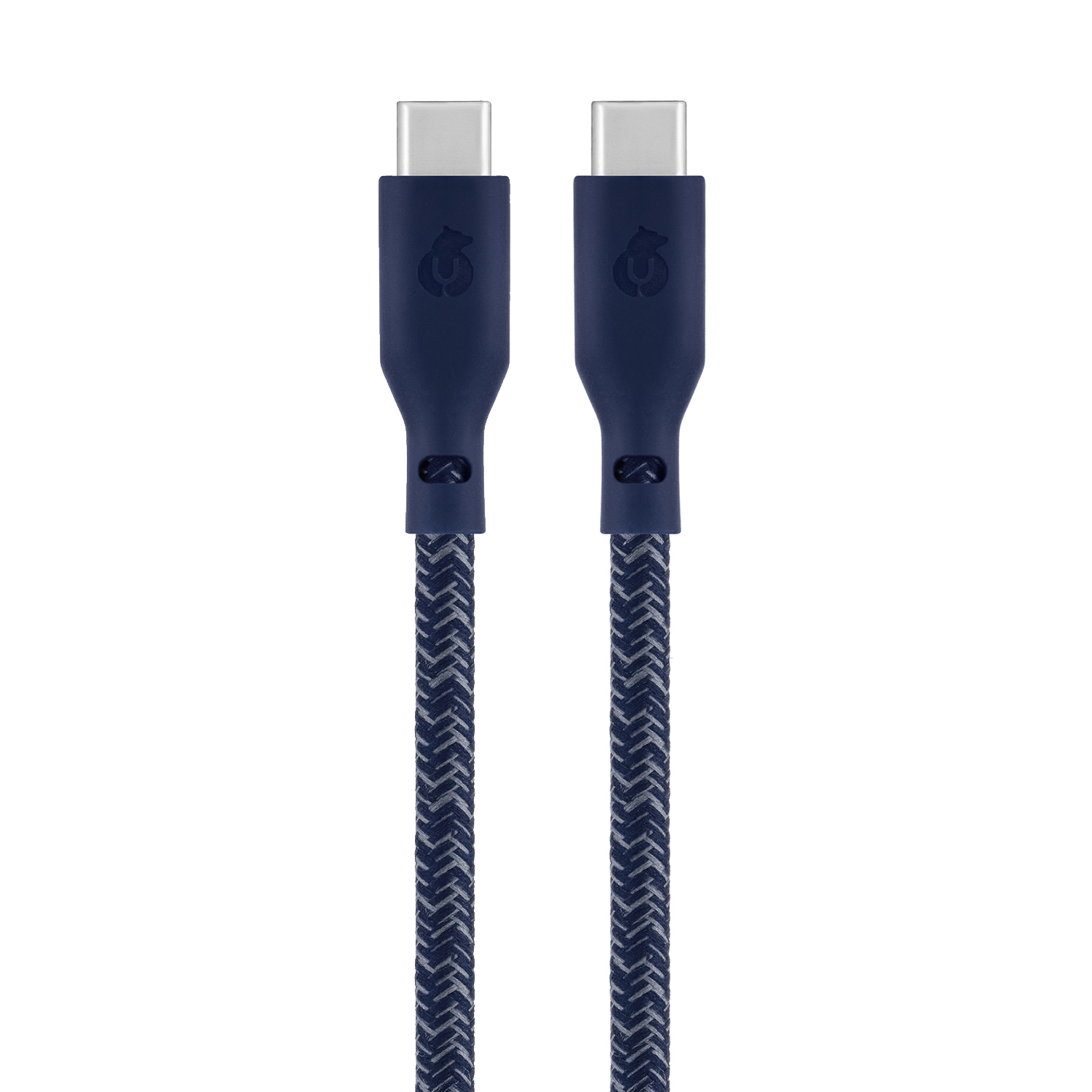 На фото изображено Зарядный кабель uBear Trend, USB-C/USB-С, 1,2м, синий
