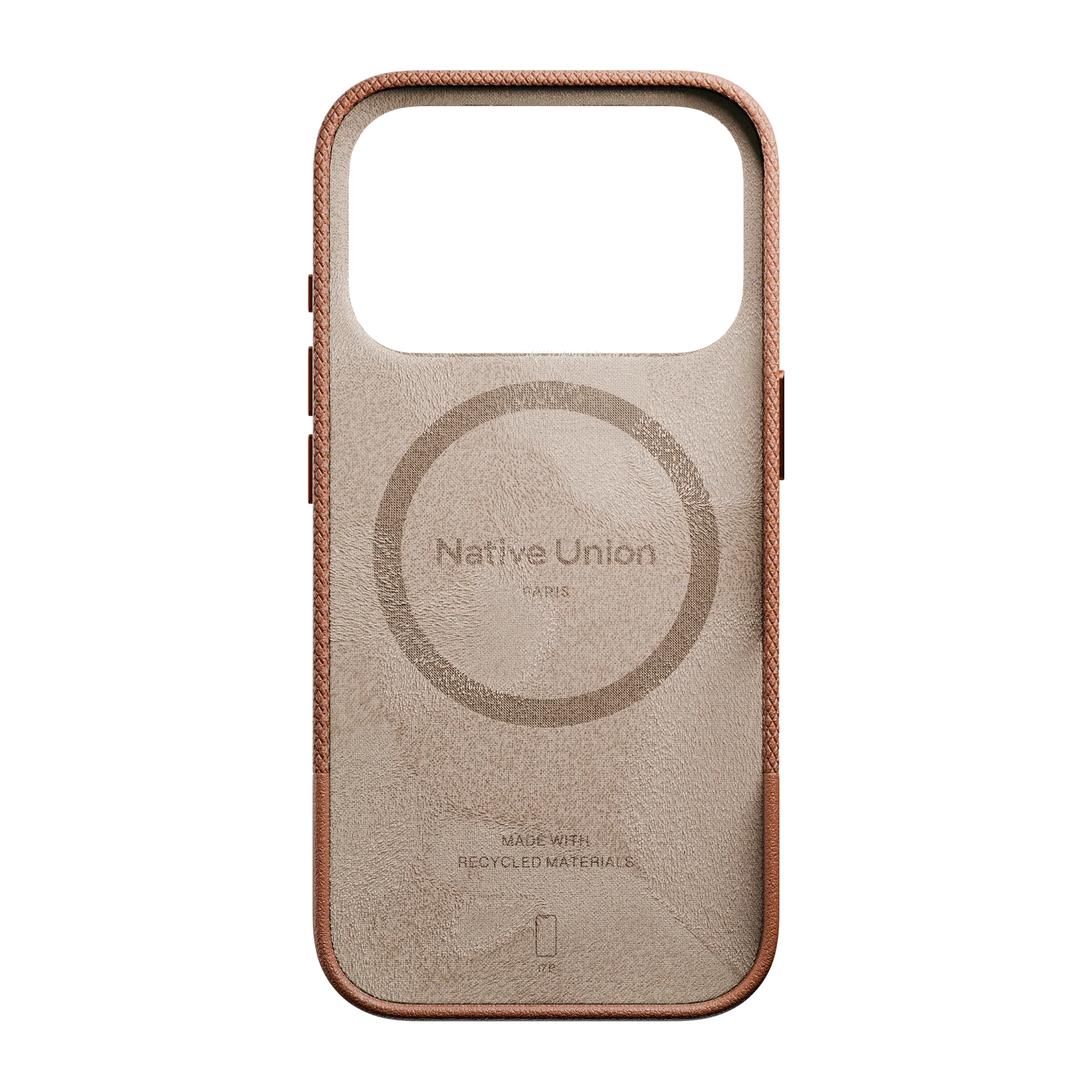 Фото Чехол Native Union Paris (Re)Classic Case для iPhone 17 Pro Max Коричневый На фото изображено Чехол Native Union Paris (Re)Classic Case для iPhone 17 Pro Max Коричневый