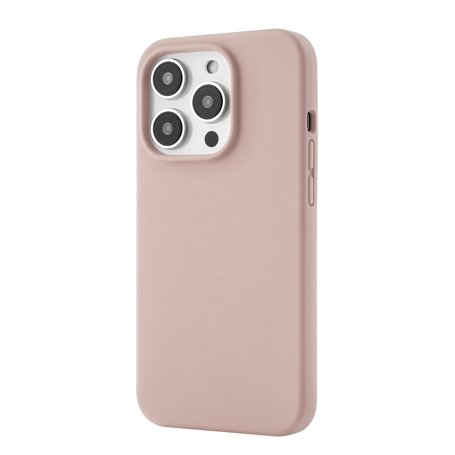 На фото изображено Чехол защитный uBear Touch Mag Case для iPhone 14 Pro, розовый