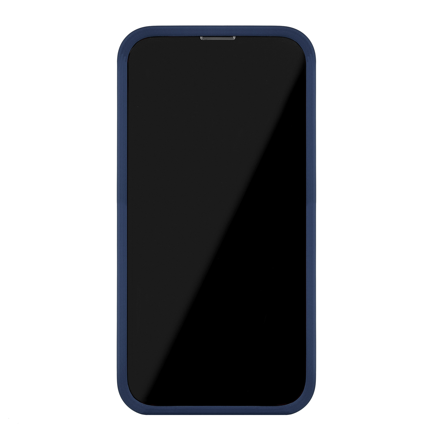 На фото изображено Чехол защитный uBear Touch Case для iPhone 14, тёмно-синий