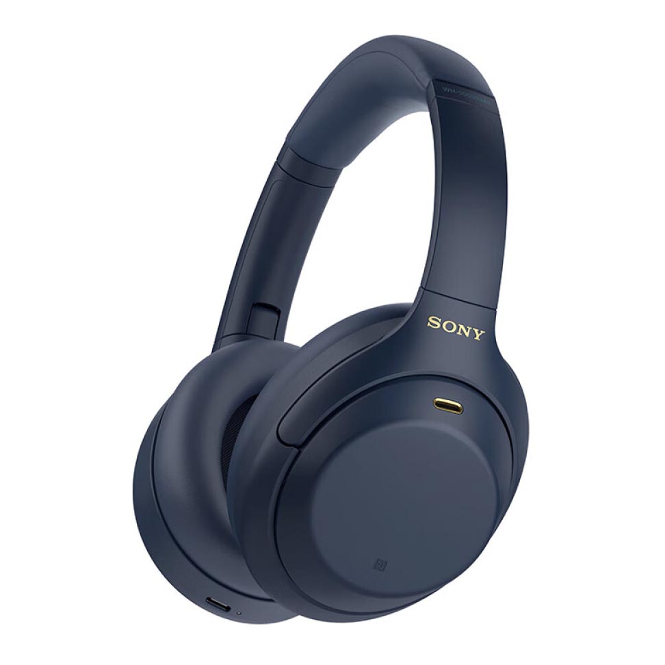 На фото изображено Беспроводные наушники Sony WH-1000XM4, Синий