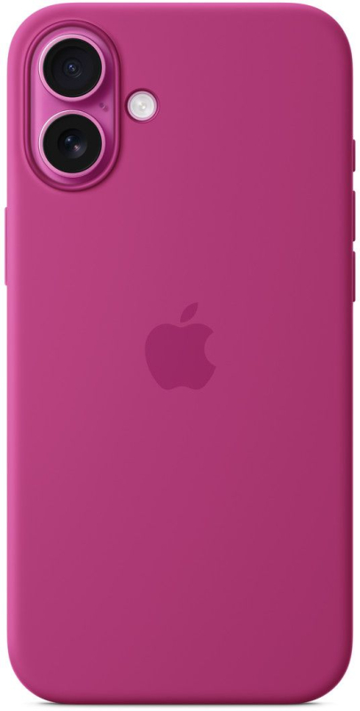 На фото изображено Чехол Apple для iPhone 16 Plus Silicone MagSafe, фуксия