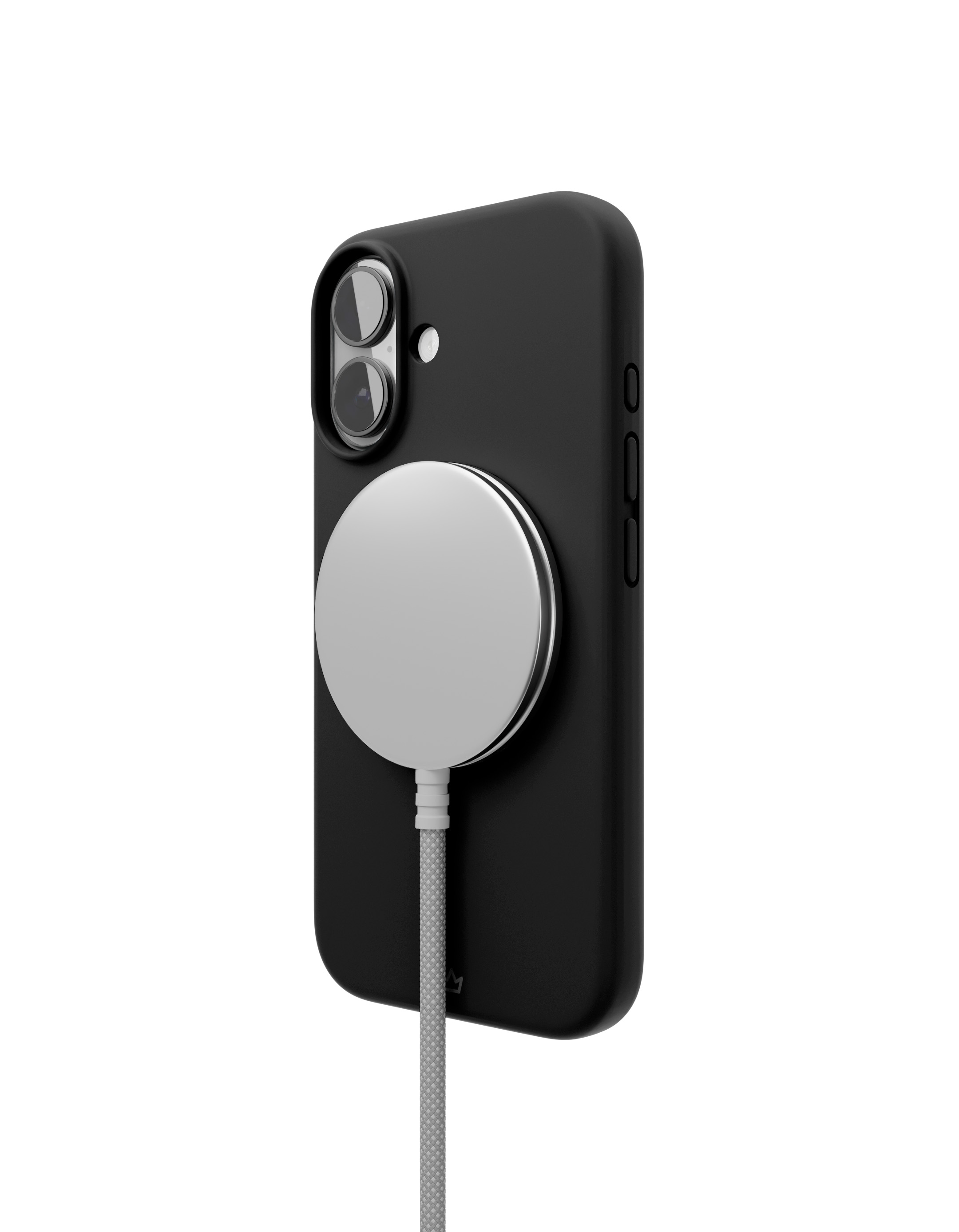 На фото изображено Чехол защитный VLP Aster Case с MagSafe для iPhone 16, черный