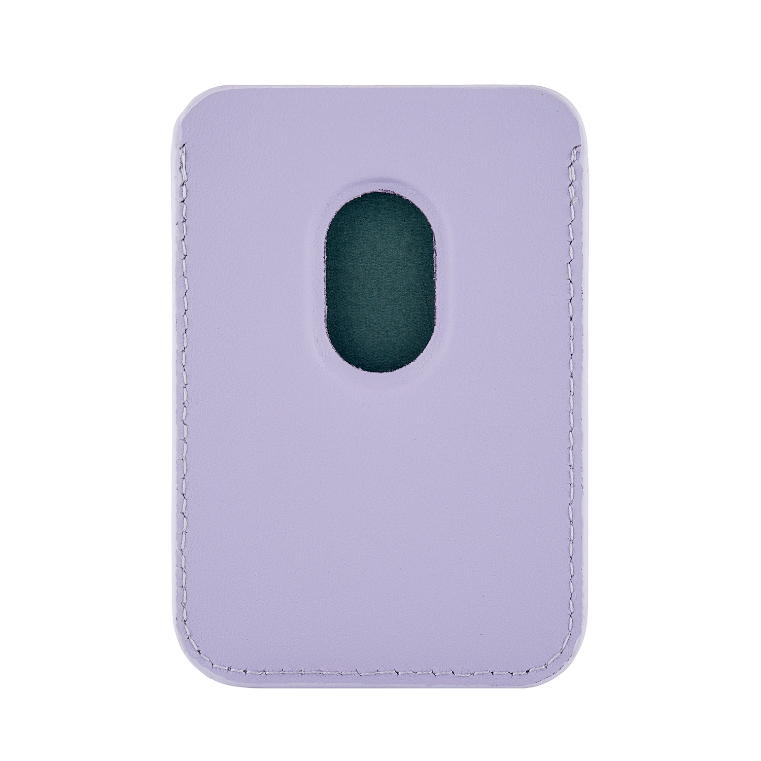 На фото изображено Магнитный кардхолдер uBear Leather Shell, фиолетовый
