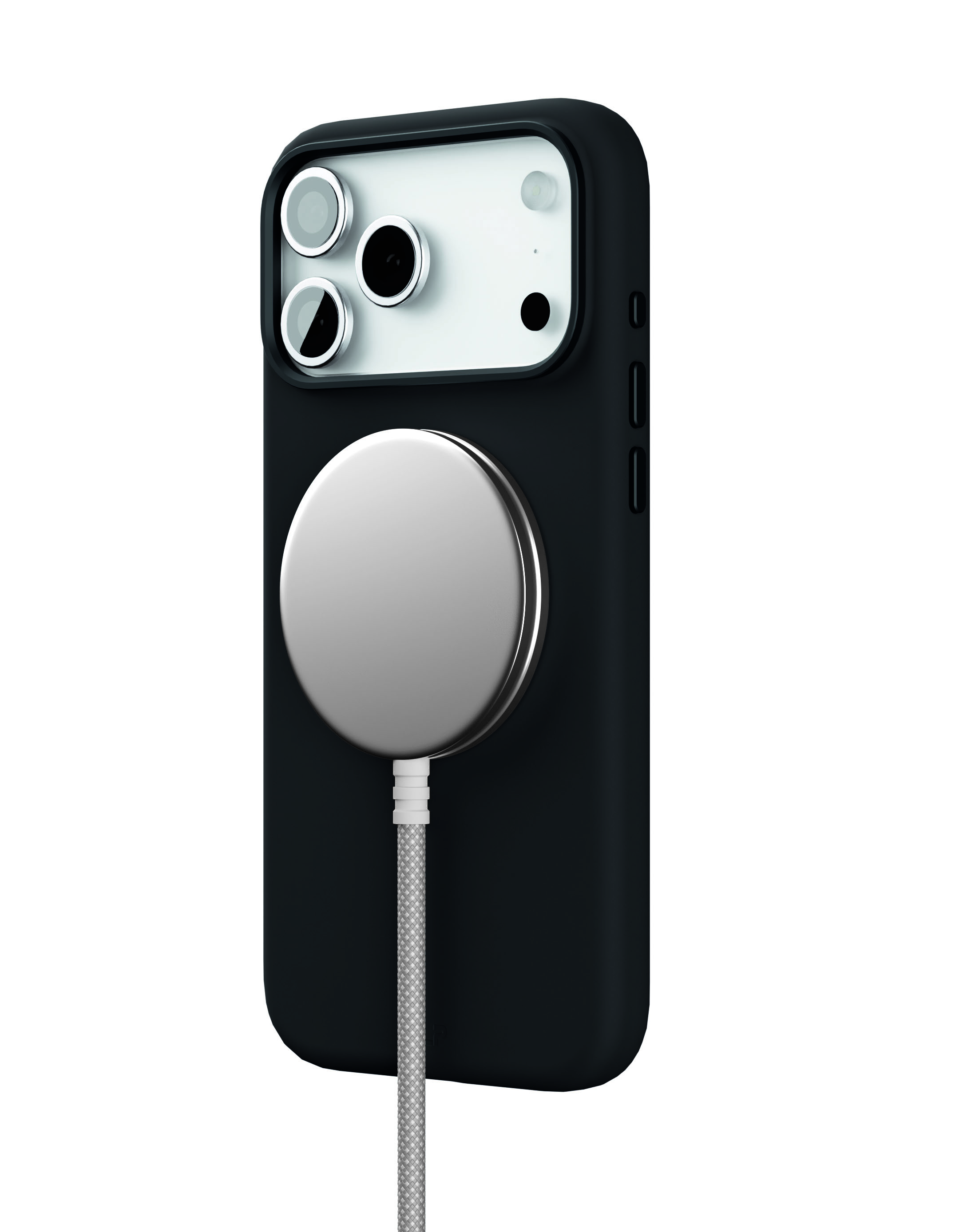 На фото изображено Чехол защитный VLP Aster Pro Case с MagSafe для iPhone 17 Pro Max, черный