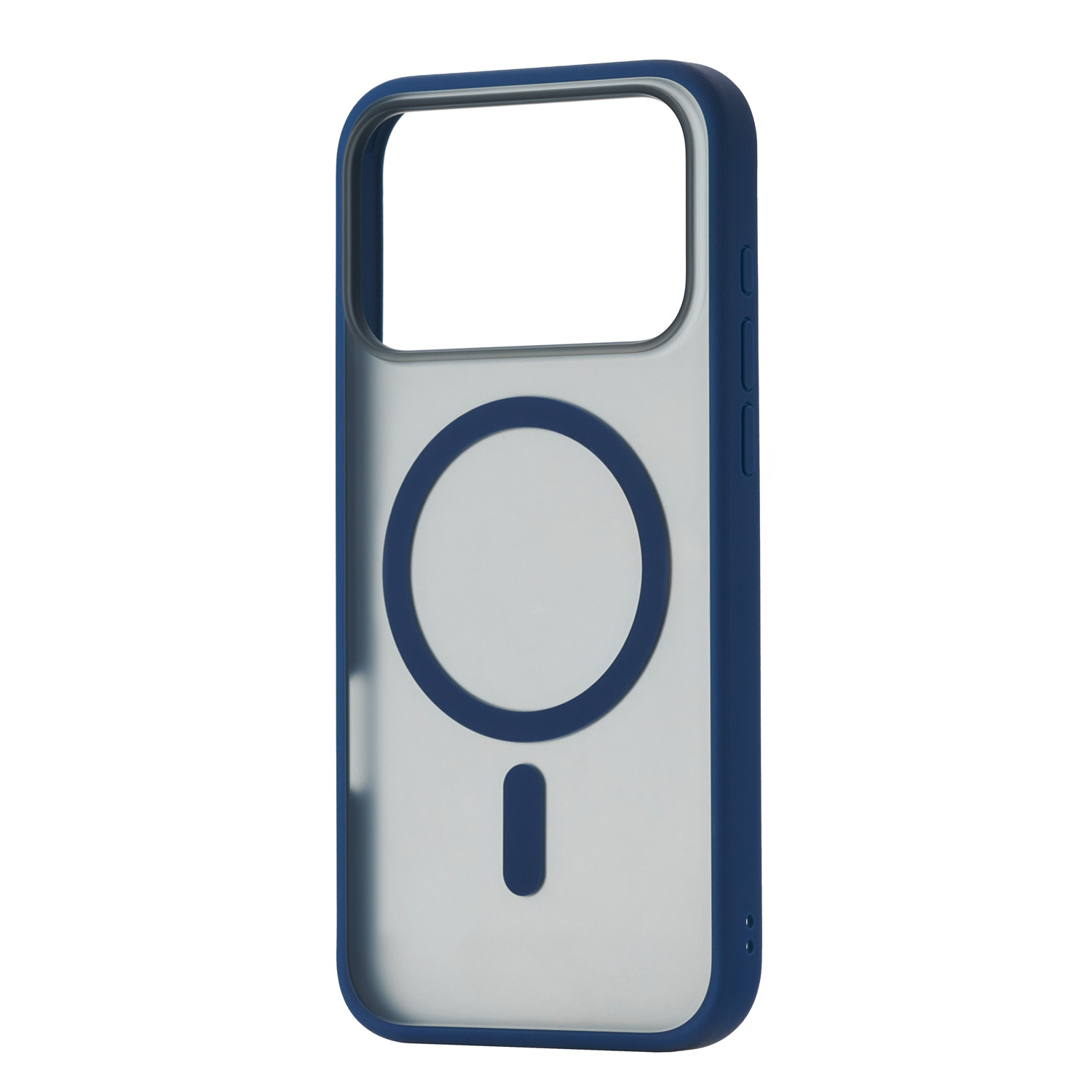На фото изображено Чехол защитный uBear Cloud Mag Case для iPhone 17 Pro, MagSafe, синий