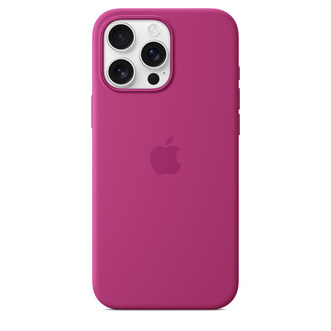 На фото изображено Чехол Apple для iPhone 16 Pro Max Silicone with MagSafe, фуксия