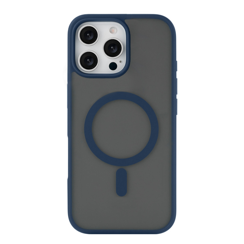 На фото изображено Чехол защитный uBear Cloud Mag Case для iPhone 16 Pro Max, синий