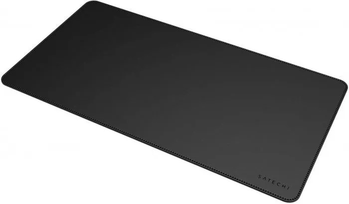 На фото изображено Коврик Satechi Eco Leather Deskmate для компьютерной мыши, черный