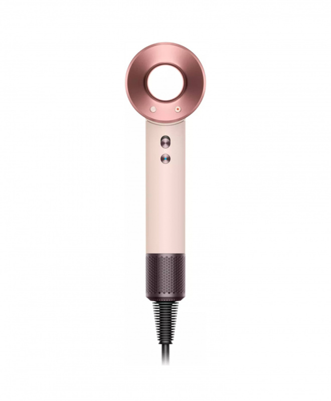 На фото изображено Фен Dyson Supersonic HD07, Ceramic Pink/Rose Gold
