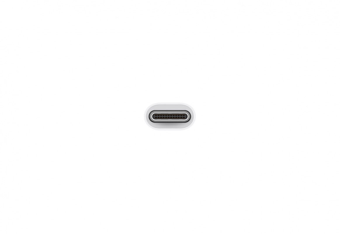 На фото изображено Адаптер Apple USB-C/USB, белый