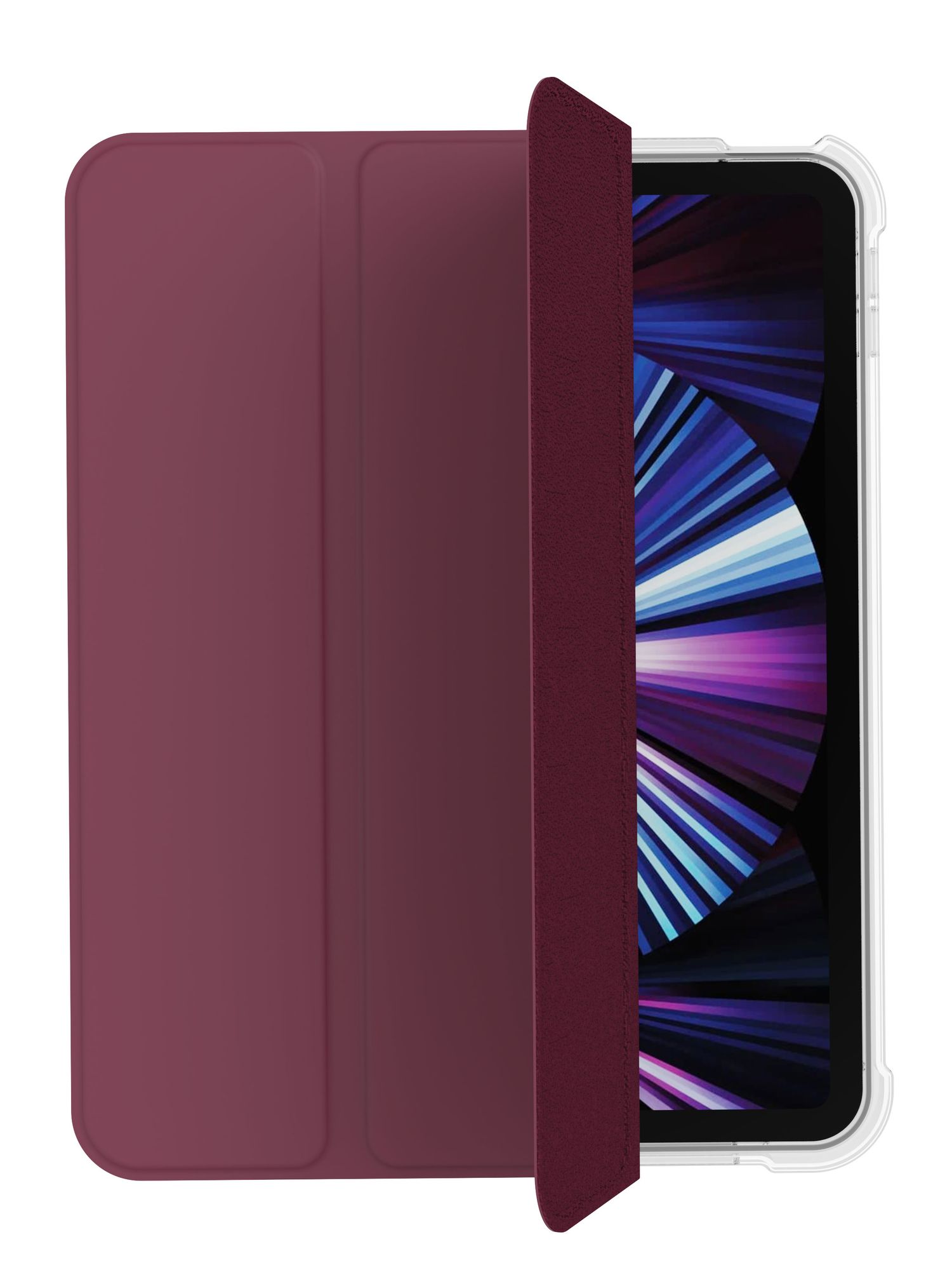 На фото изображено Чехол защитный VLP Dual Folio Case для iPad 10, марсала