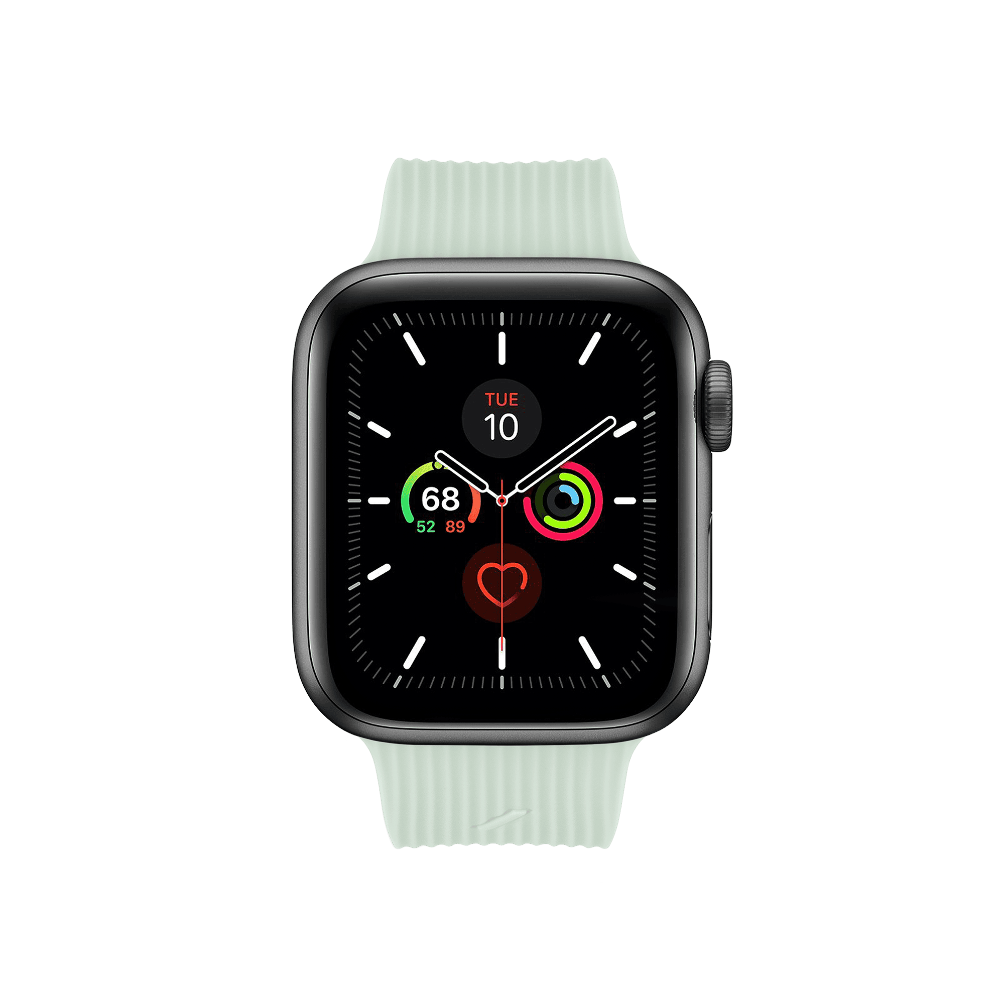 На фото изображено Ремешок Native Union для Apple Watch 40мм, cиликоновый, зелёный