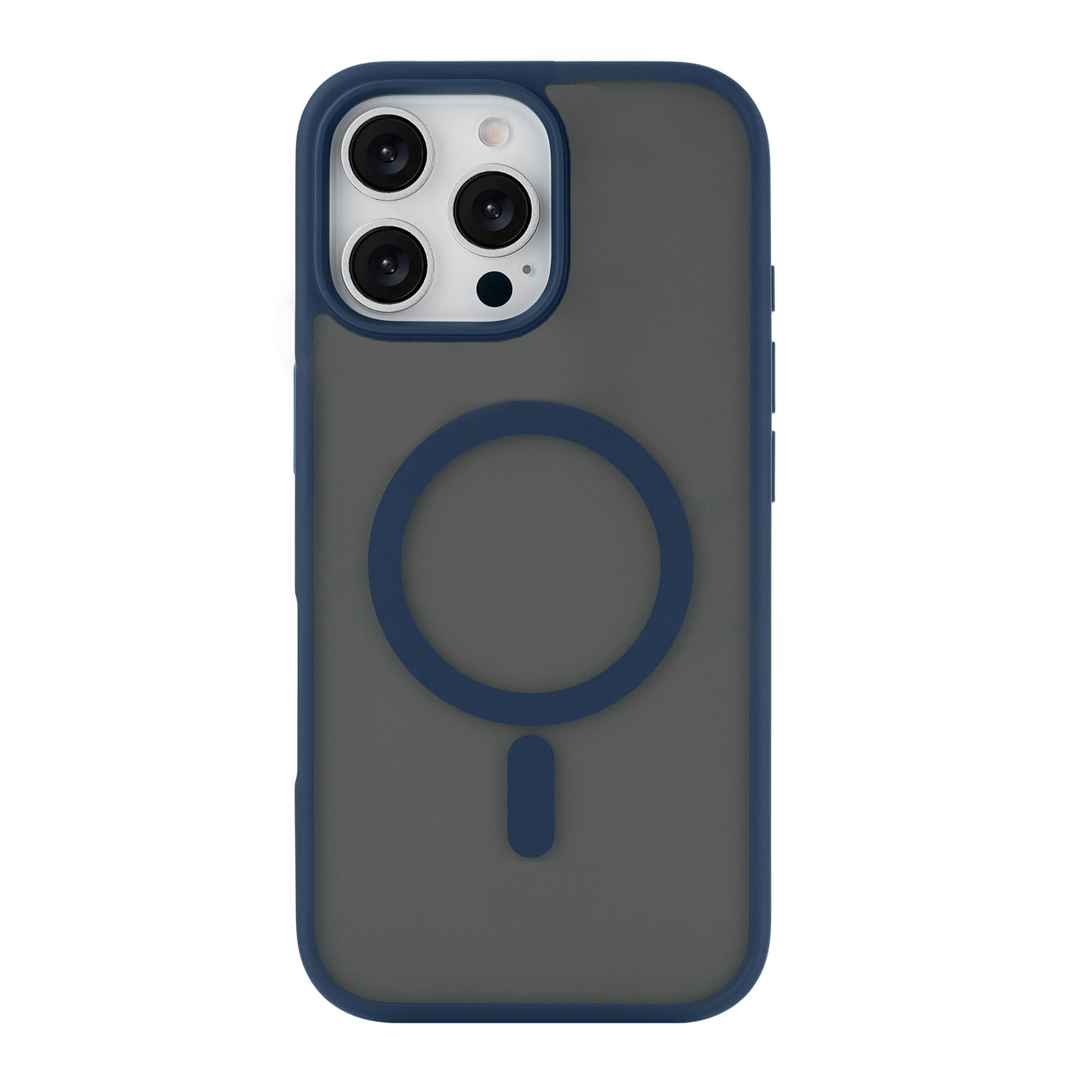 На фото изображено Чехол защитный uBear Cloud Mag Case для iPhone 16 Pro Max, синий