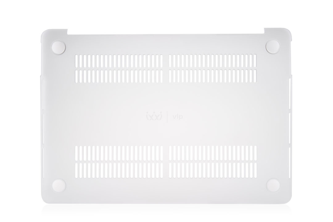 На фото изображено Чехол защитный VLP Plastic Case для MacBook Pro 13" 2020, белый