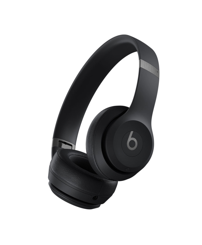На фото изображено Беспроводные наушники Beats Solo 4, Матовый чёрный