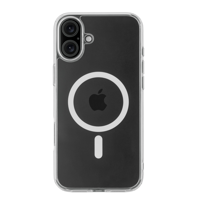 Фото Чехол защитный uBear Real Mag Case для iPhone 16 Plus, усиленный, прозрачный На фото изображено Чехол защитный uBear Real Mag Case для iPhone 16 Plus, усиленный, прозрачный