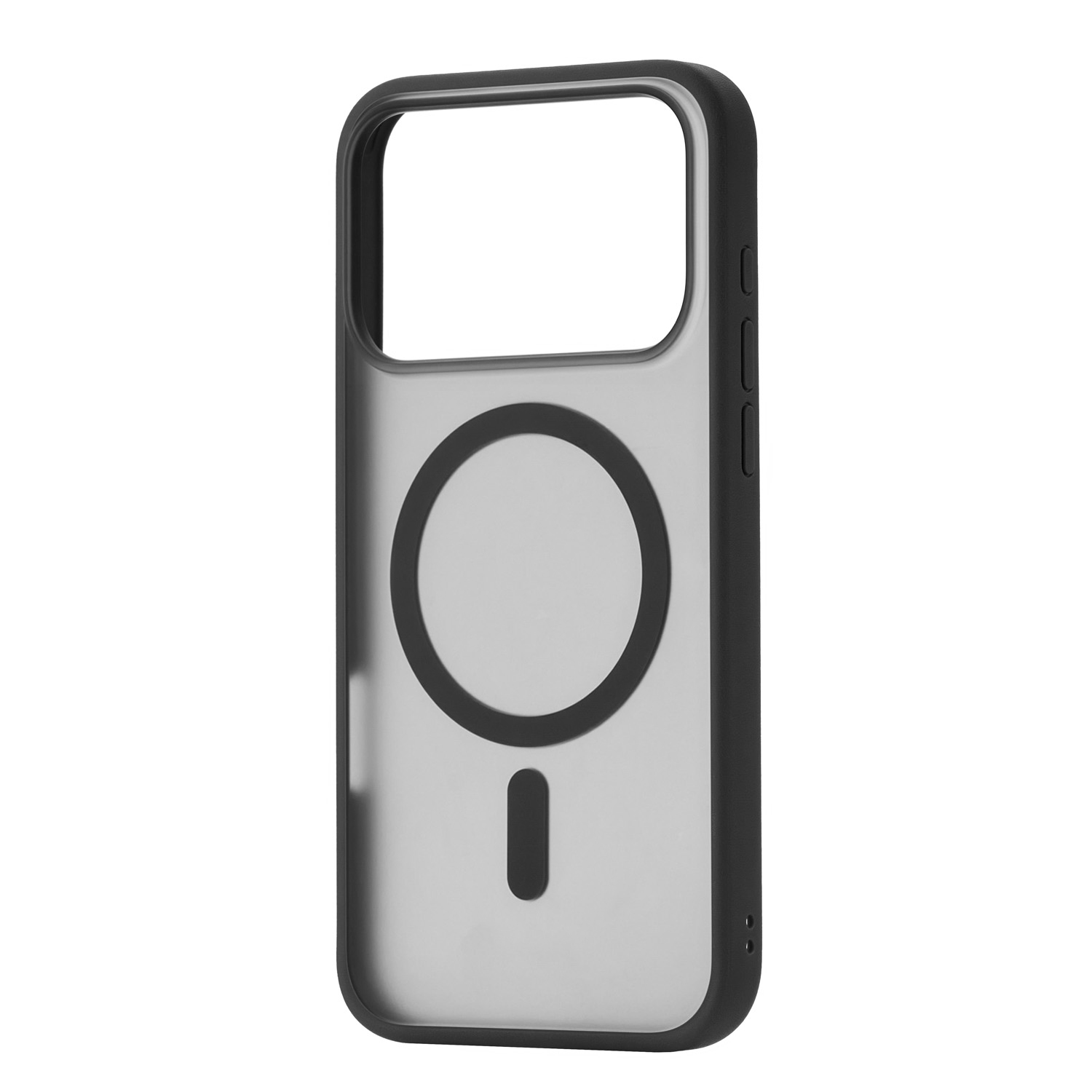 Фото Чехол защитный uBear Cloud Mag Case для iPhone 17 Pro, MagSafe, черный На фото изображено Чехол защитный uBear Cloud Mag Case для iPhone 17 Pro, MagSafe, черный