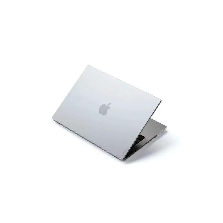 На фото изображено Чехол-накладка Satechi Eco Hardshell Case для MacBook Pro 14", прозрачный