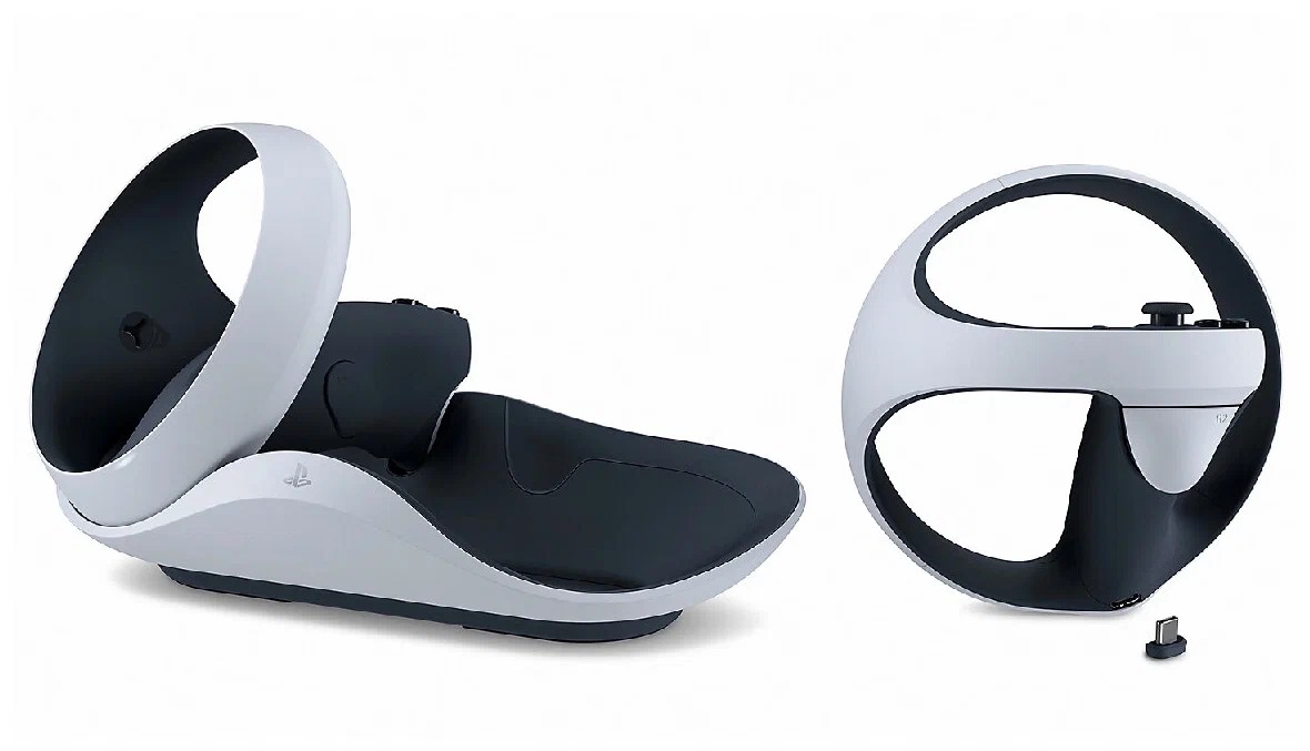 На фото изображено Sony PlayStation VR 2, белый