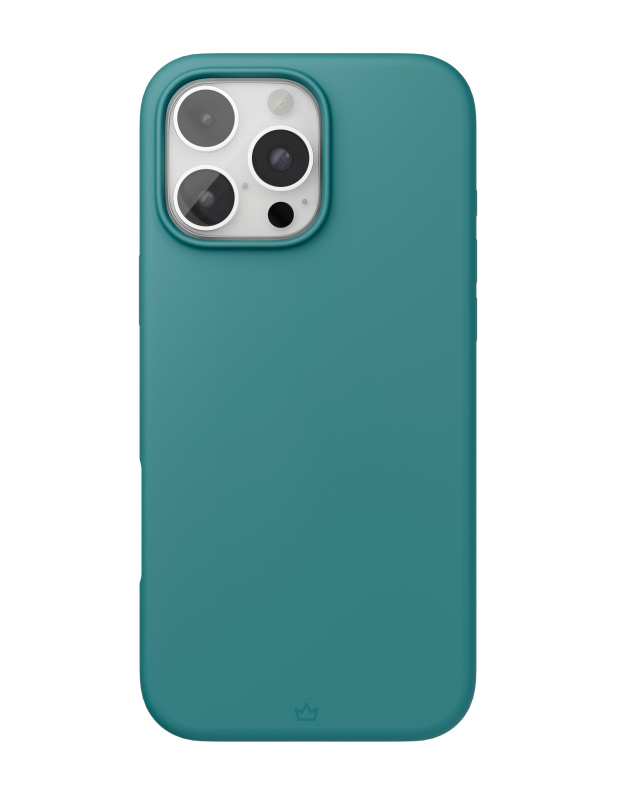 На фото изображено Чехол защитный VLP Aster Case с MagSafe для iPhone 16 Pro, зеленый