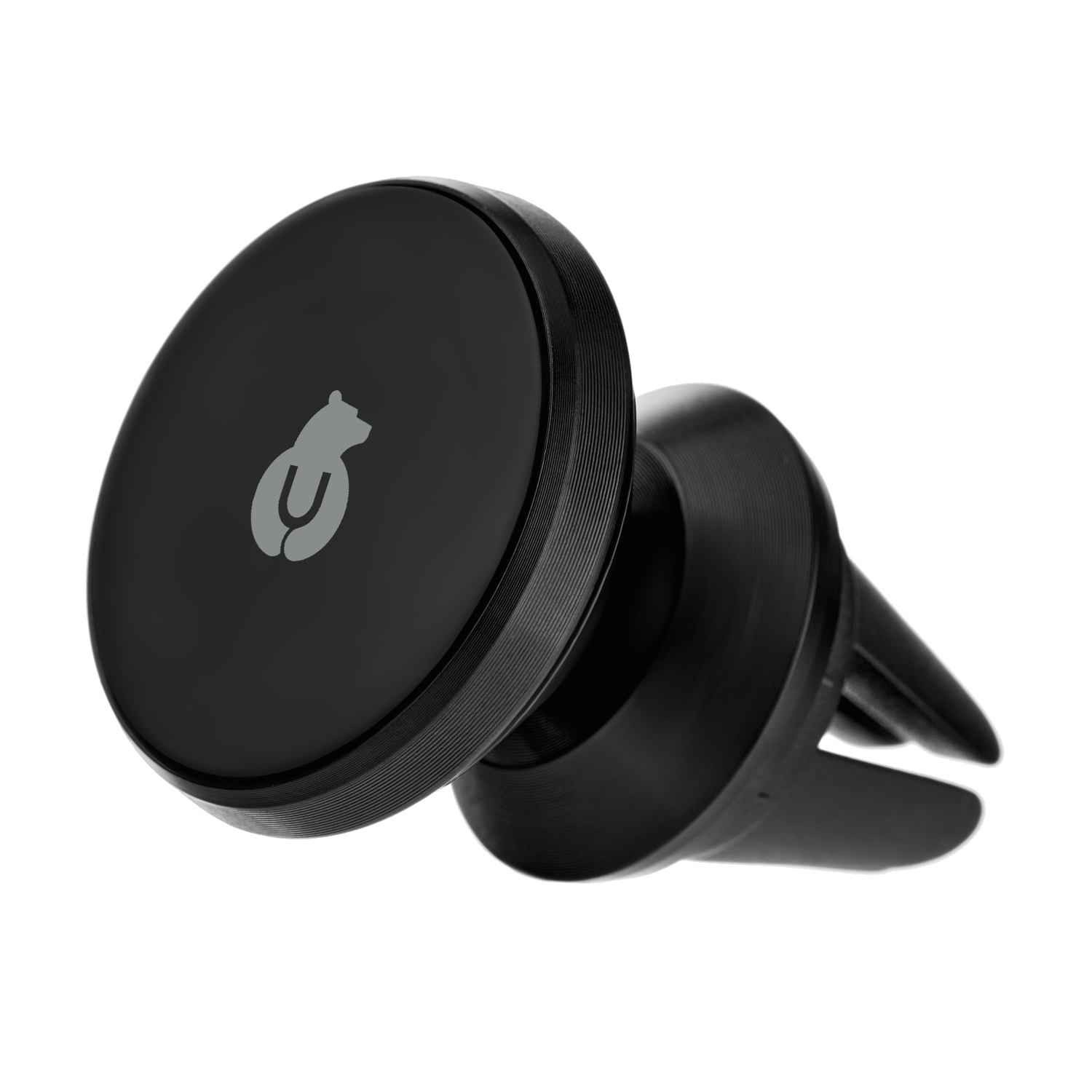 На фото изображено Автомобильный держатель uBear Spot Air Vent Magnetic Car Mount, чёрный