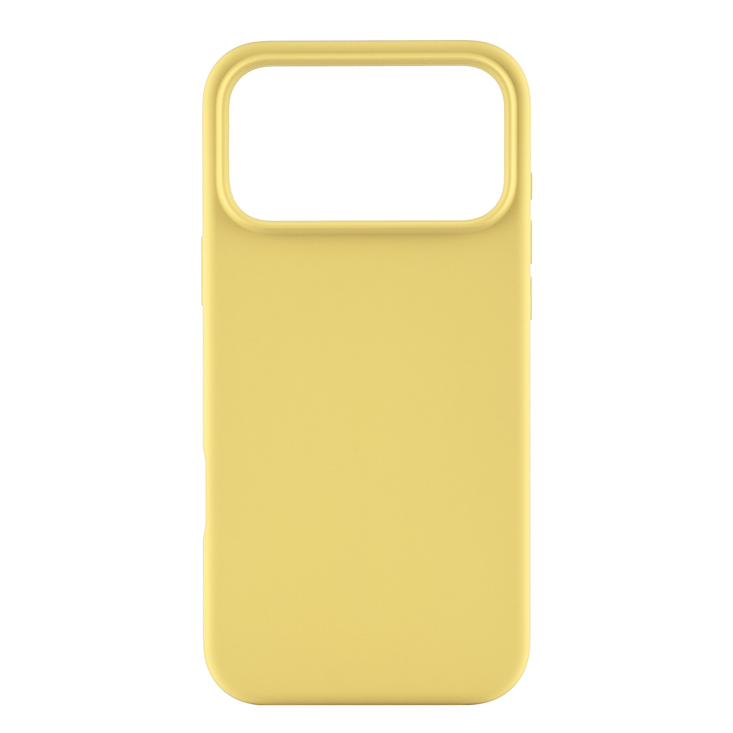 На фото изображено Чехол защитный uBear Touch Mag Case для iPhone 17 Pro Max, MagSafe, светло-жёлтый