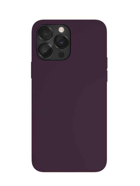 Фото Чехол защитный VLP Silicone case с MagSafe для iPhone 14 Pro Max, темно-фиолетовый На фото изображено Чехол защитный VLP Silicone case с MagSafe для iPhone 14 Pro Max, темно-фиолетовый