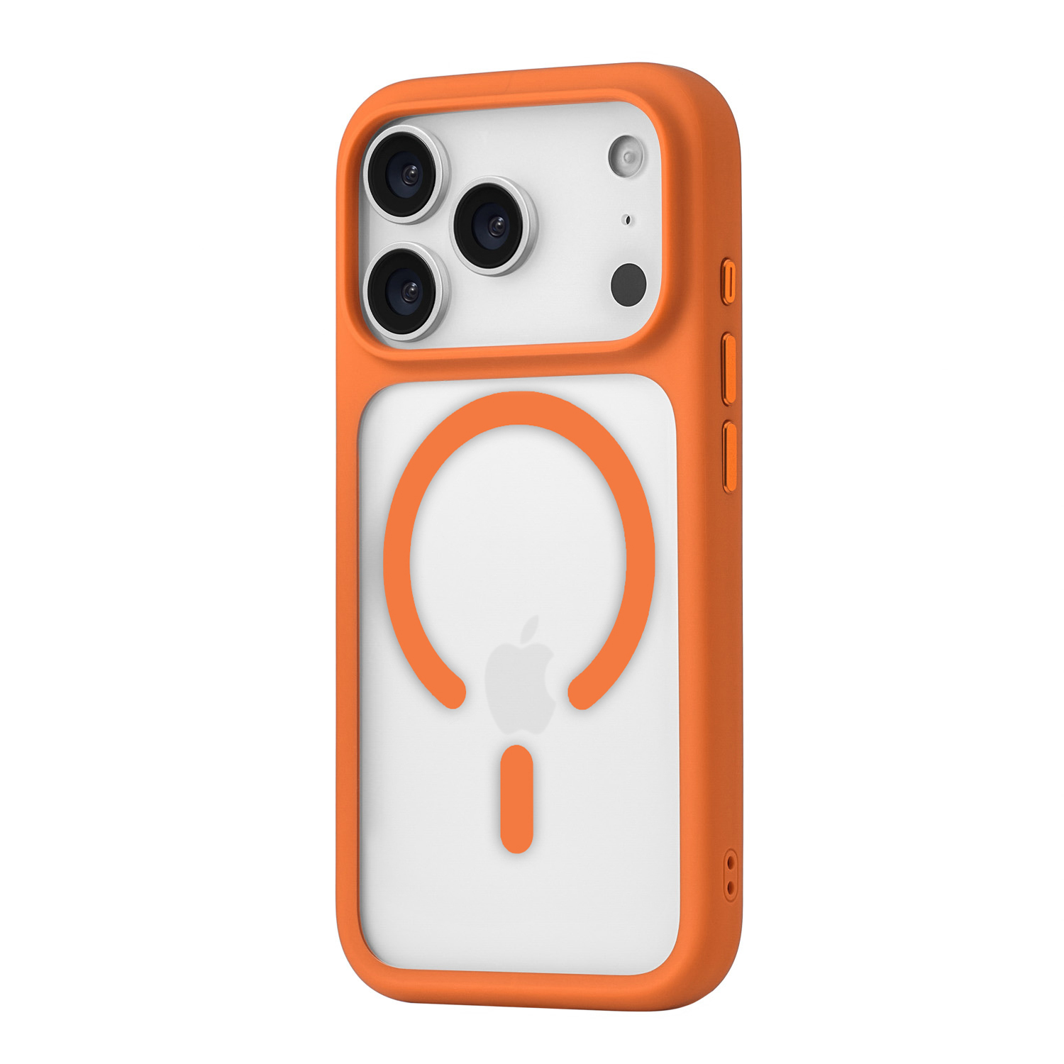 На фото изображено Чехол защитный uBear Shade Case для iPhone 17 Pro, оранжевый