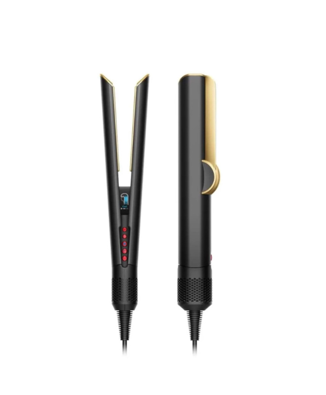 Фото Выпрямитель Dyson Airstrait HT01, Black Onyx Gold На фото изображено Выпрямитель Dyson Airstrait HT01, Black Onyx Gold