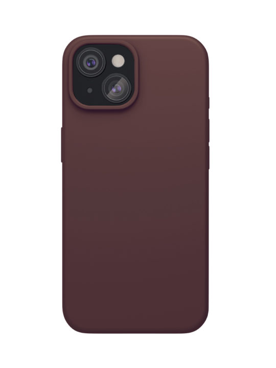 На фото изображено Чехол защитный VLP Aster Case с MagSafe для iPhone 14/15, моккачино