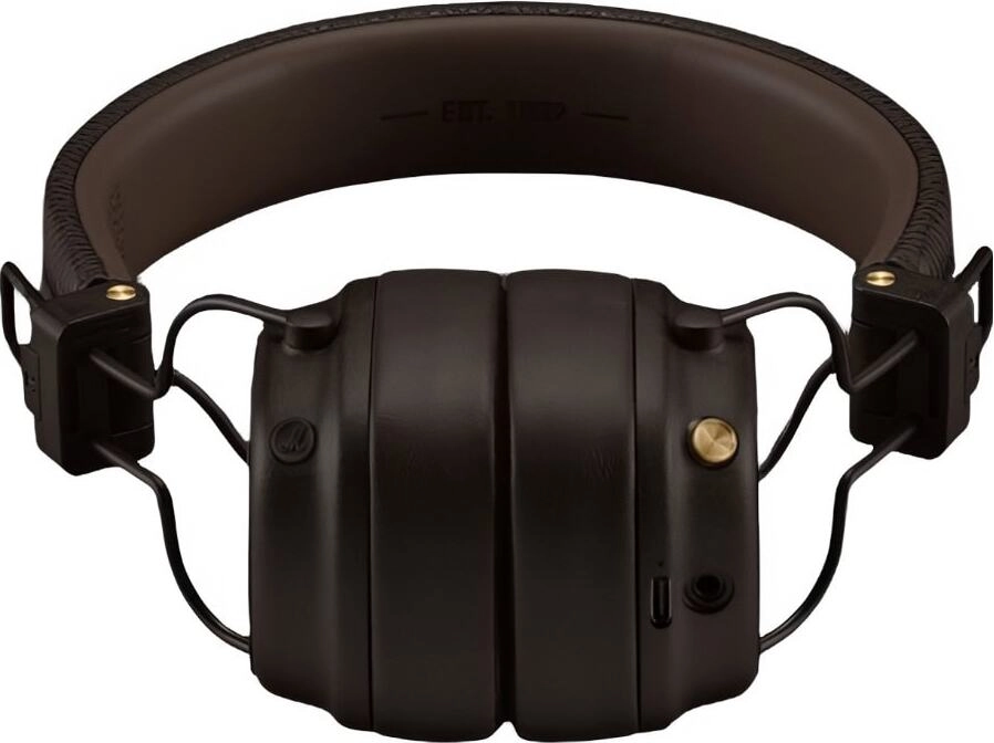 На фото изображено Беспроводные наушники Marshall Major V, Коричневый