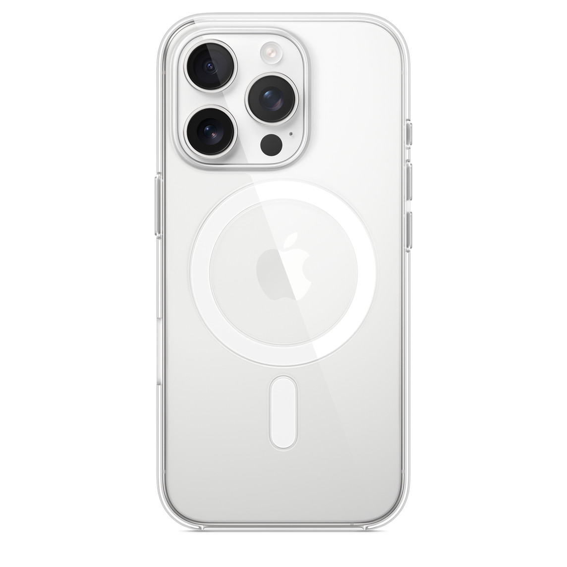 На фото изображено Чехол Apple для iPhone 16 Pro with MagSafe, прозрачный