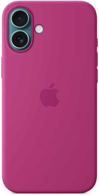 На фото изображено Чехол Apple для iPhone 16 Plus Silicone MagSafe, фуксия