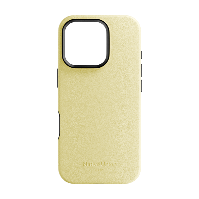 На фото изображено Чехол Native Union Active Case MagSafe для iPhone 16 Pro, лимон