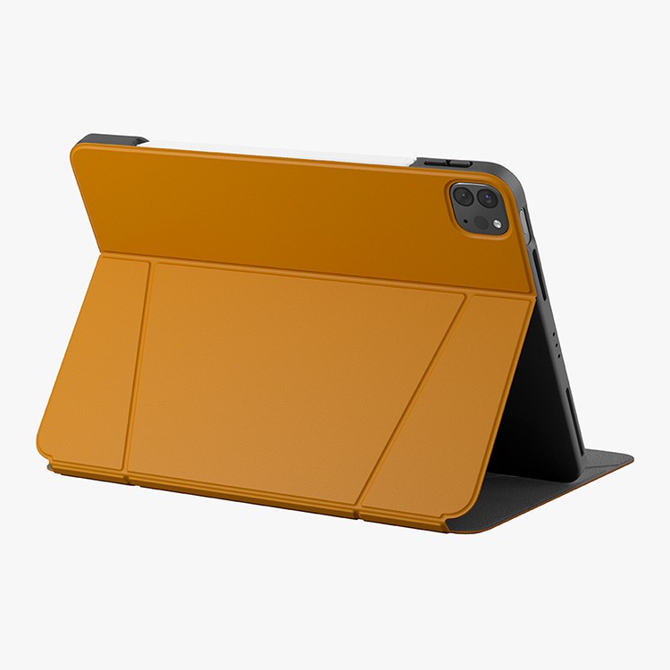 На фото изображено Чехол Uniq для iPad Pro 11 / Air 10.9 RYZE Multi-angle, оранжевый
