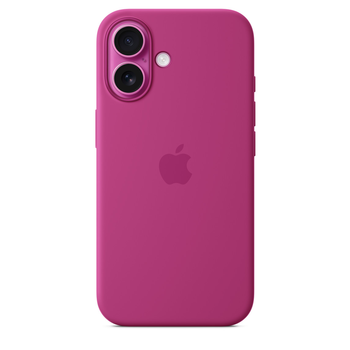 На фото изображено Чехол Apple для iPhone 16 Silicone with MagSafe, фуксия