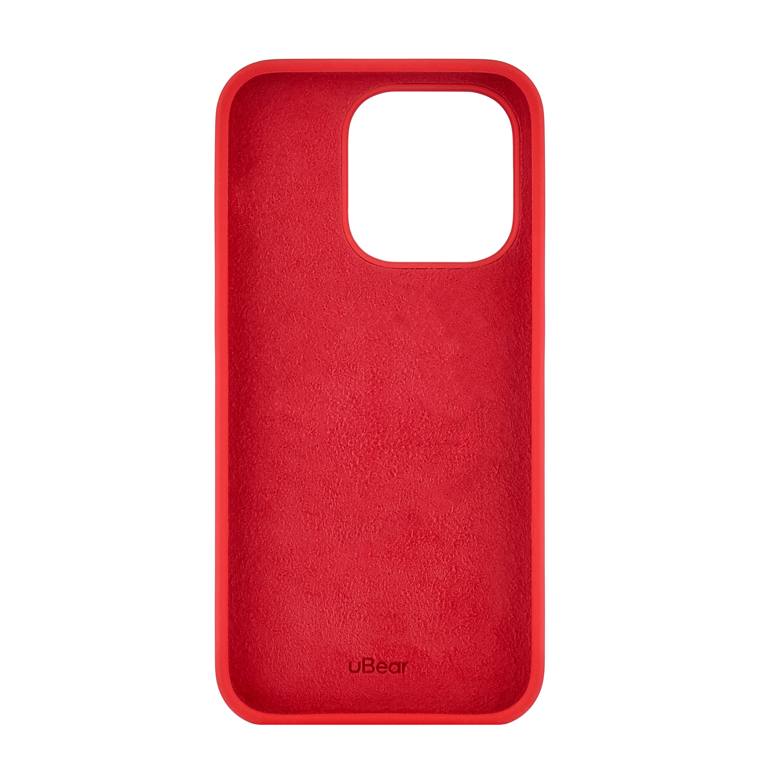 На фото изображено Чехол защитный uBear Touch Case для iPhone 14 Pro, красный