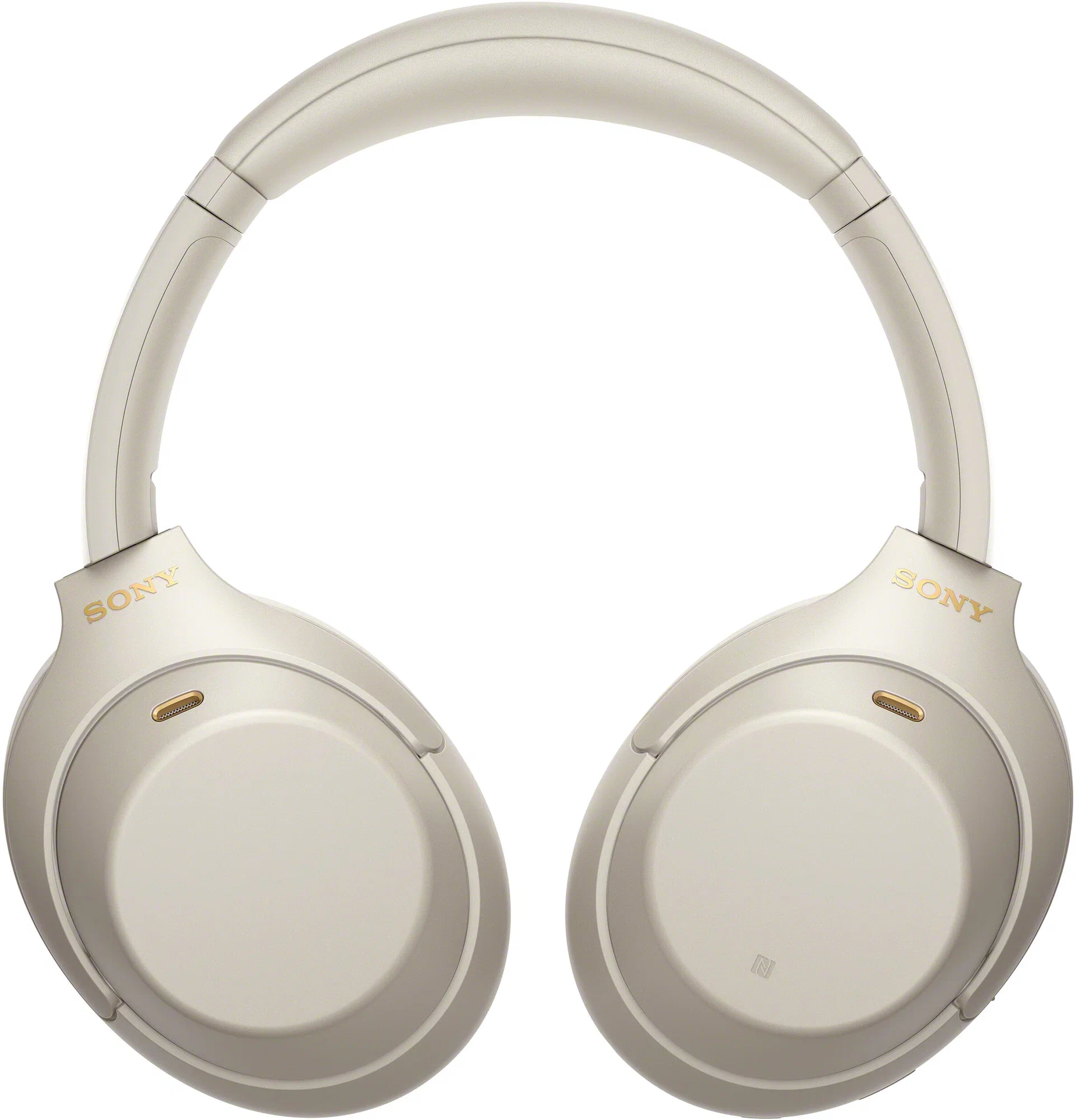 На фото изображено Беспроводные наушники Sony WH-1000XM4, Бежевый
